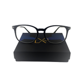 CARBON, Black & Silver (Blue Light Glasses)