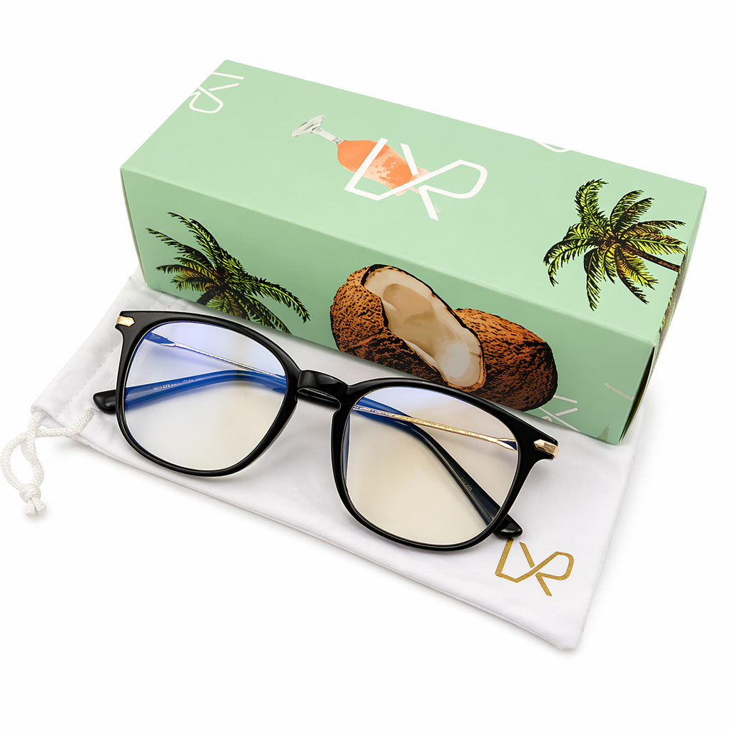 CARBON, Black & Gold (Blue Light Glasses)