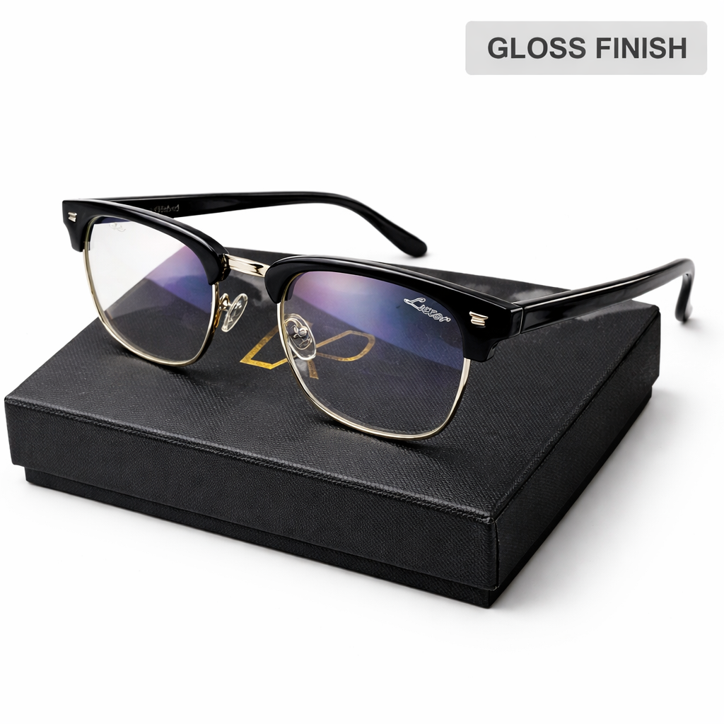 CRUZE, Black & Silver (Matte or Gloss) - Blue Light Glasses