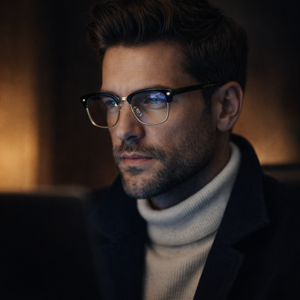 CRUZE, Black & Silver (Matte or Gloss) - Blue Light Glasses