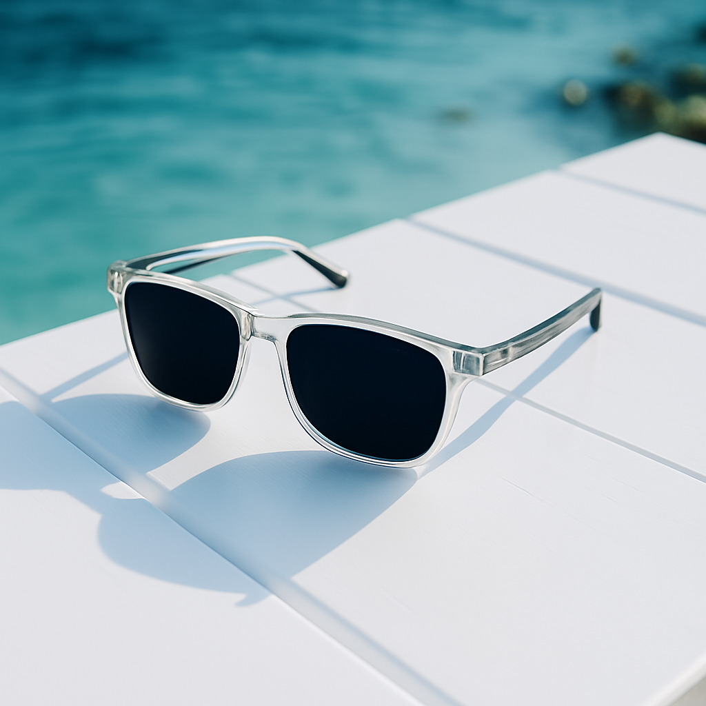 TAHITI, Clear Frame & Black Lens
