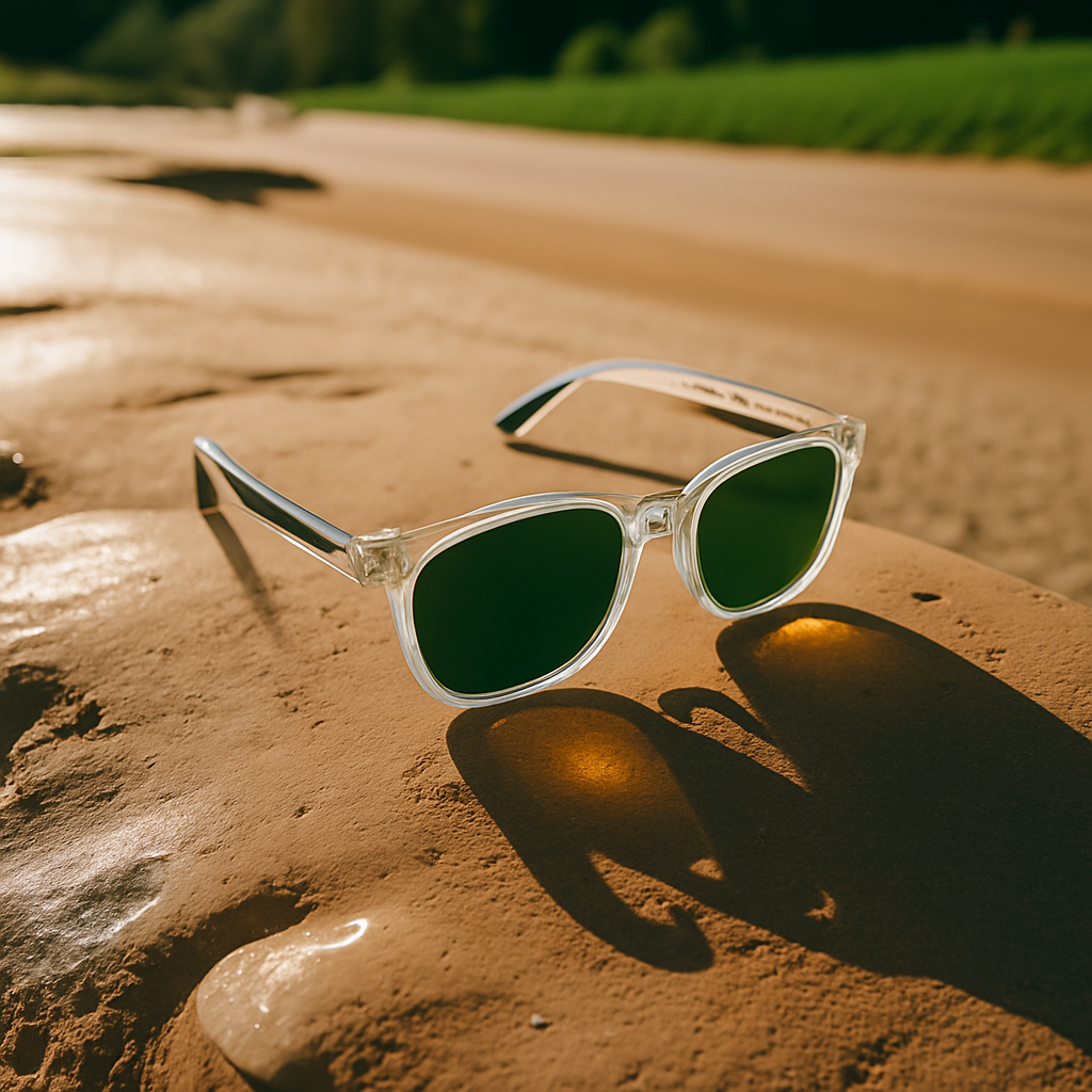 TAHITI, Clear with Dark Green Lens