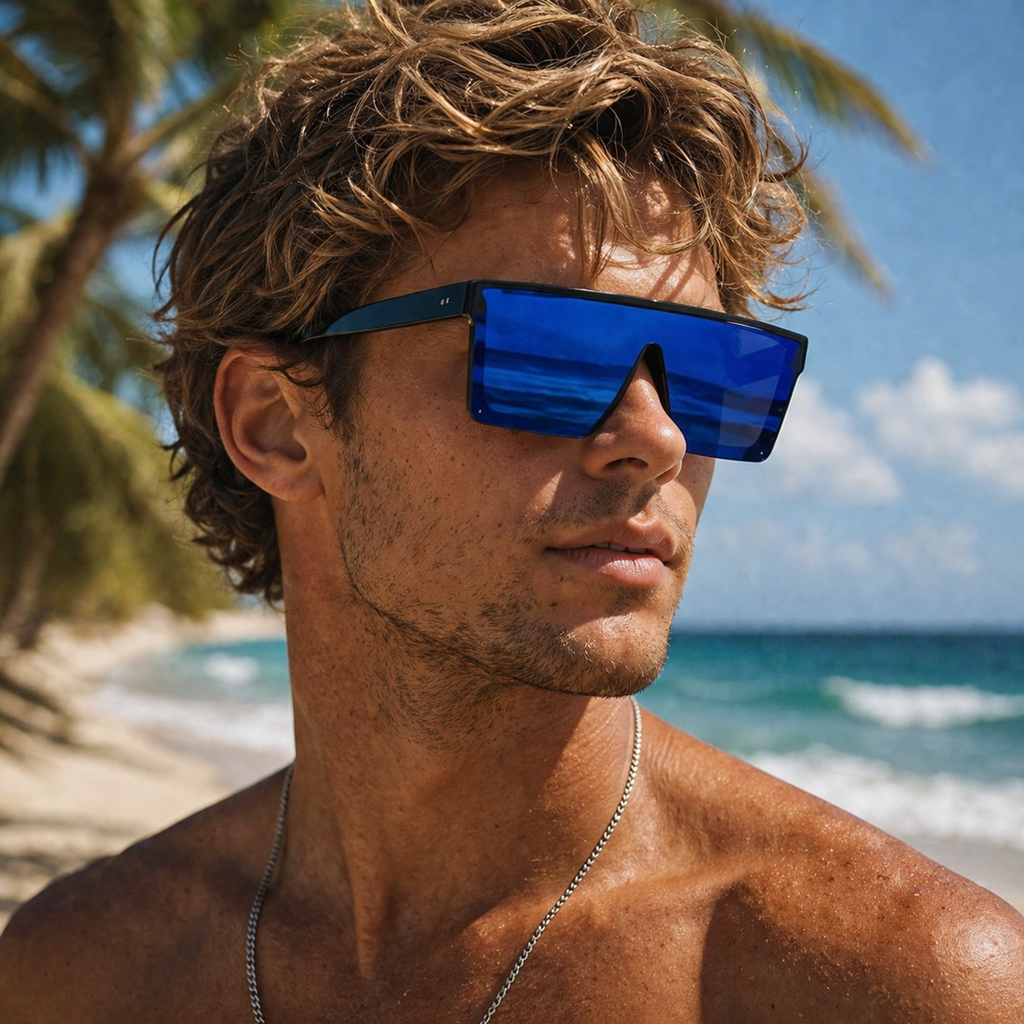 VENICE, Black & Electric Blue (Mirror)