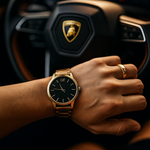 'TITAN' Watch, Gold