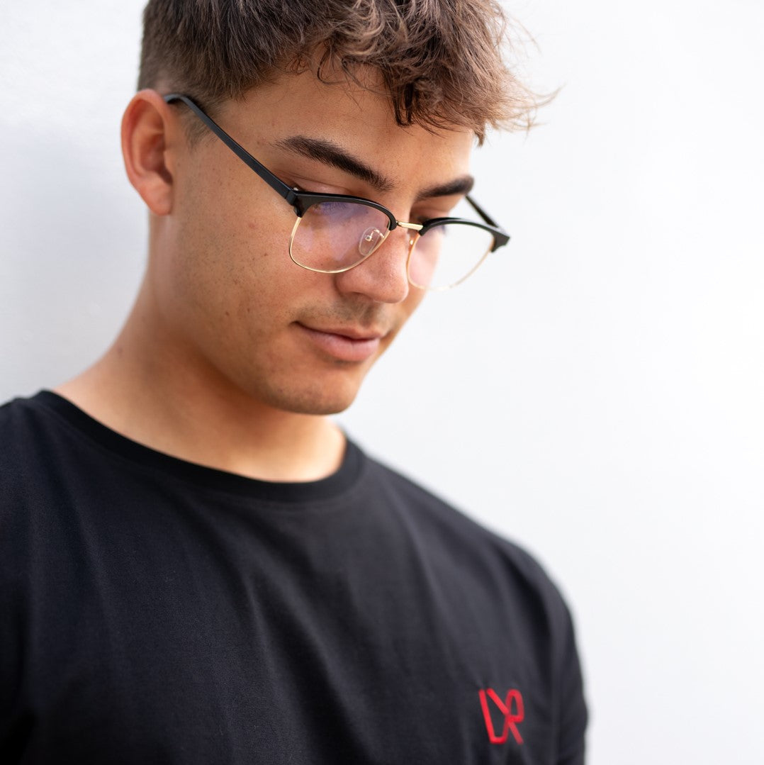 AIRLIE, Black & Gold (Blue Light Glasses)