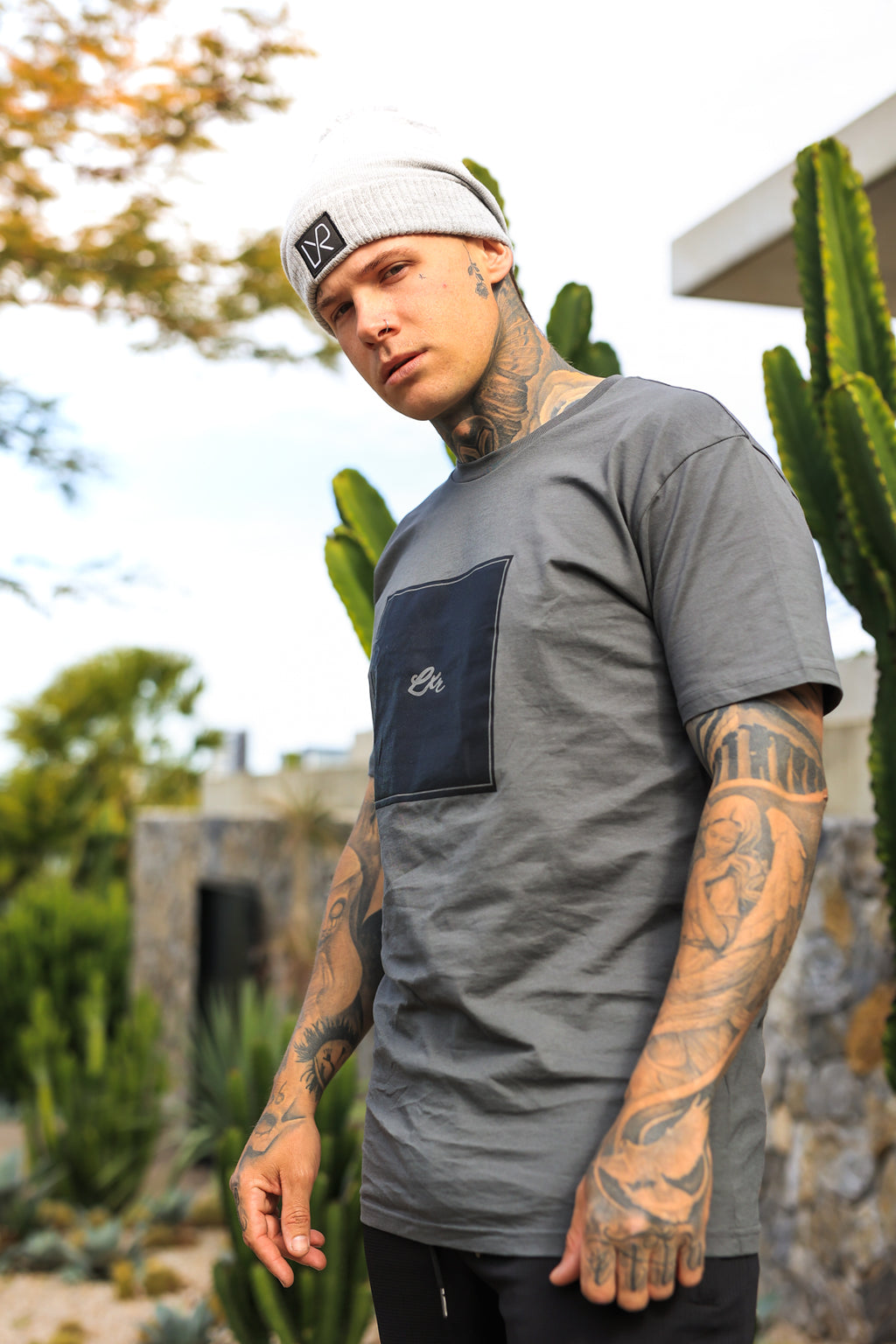 SHADOW tee, Charcoal