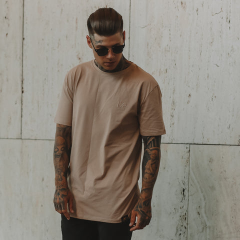 CALIBRE Tee V2, Tan (ONLY SMALL LEFT)