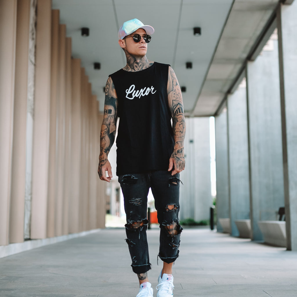 THRIVE tank, Black - ONLY S & M LEFT