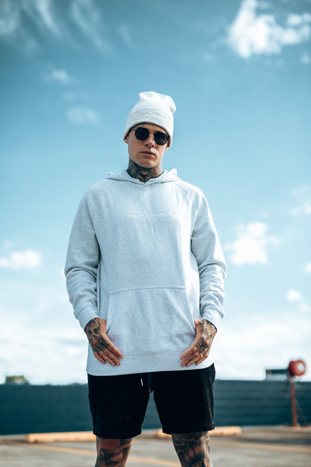 ELITE Beanie, White Marle