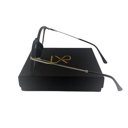 CARBON, Black & Silver (Blue Light Glasses)