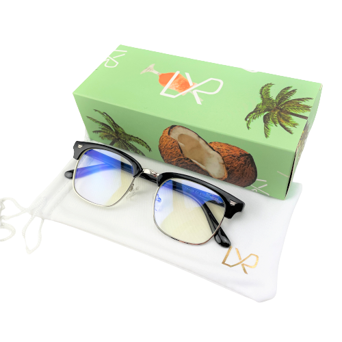 CRUZE, Black & Silver, GLOSS (Blue Light Glasses)