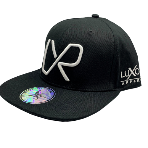 Flat peak snapback - White embroidery
