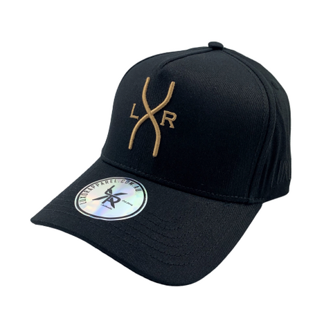 SPYDER A-frame cap, Black & Gold